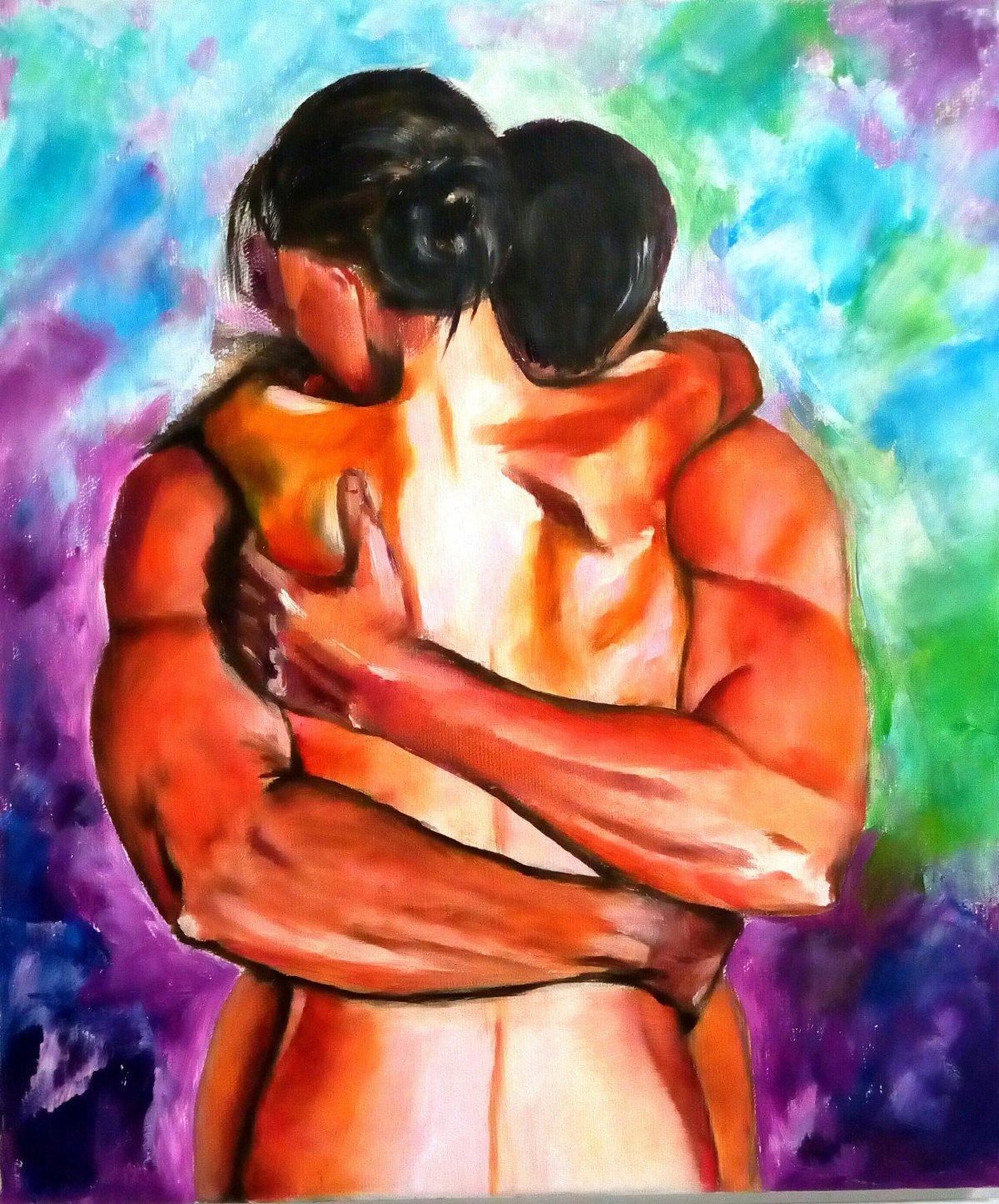 Крепкие объятия картина