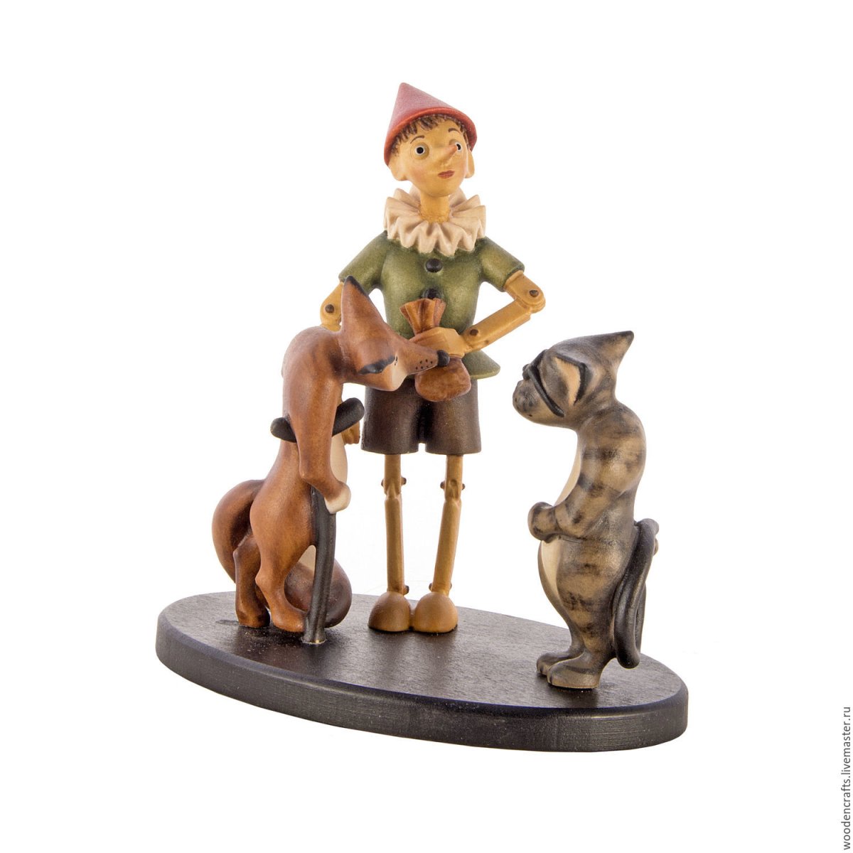 Лиса Алиса и кот Базилио керамика