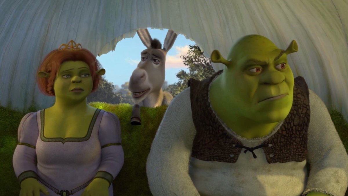 Грустный осел Шрек