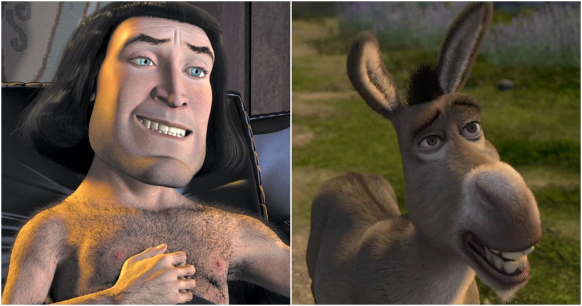 Шрек на прозрачном фоне