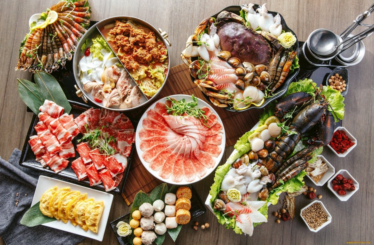 Японская кухня морепродукты