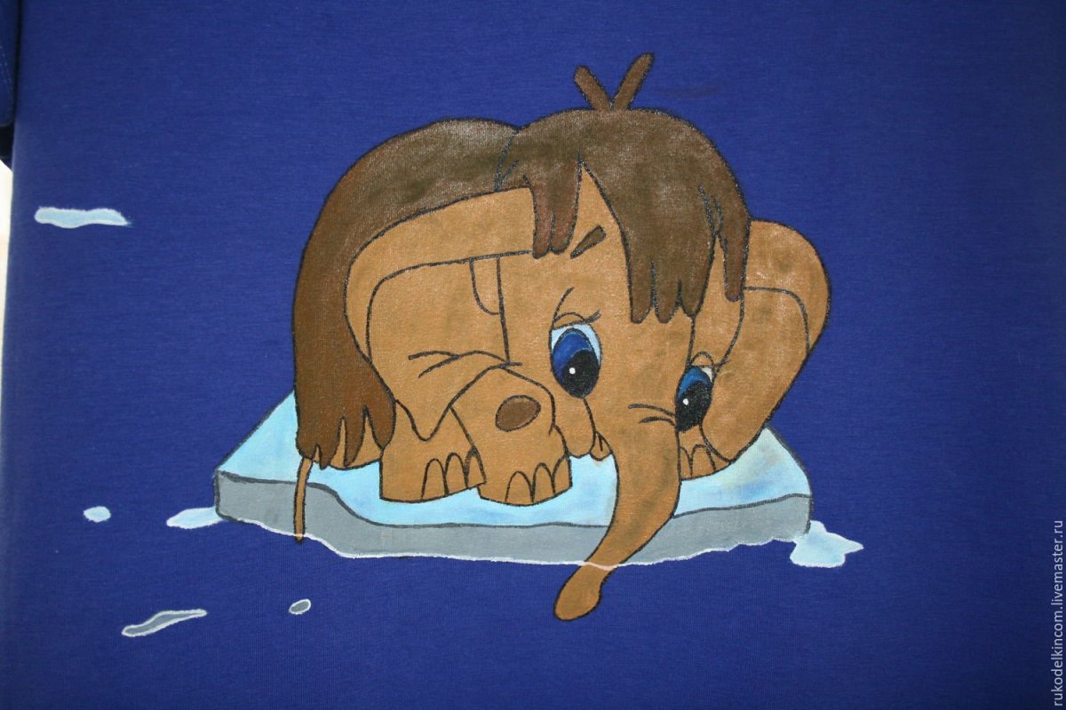 Мамонтенок с мамой