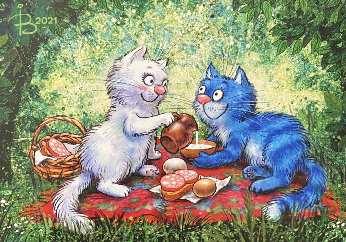 Голубые коты Ирины Зенюк