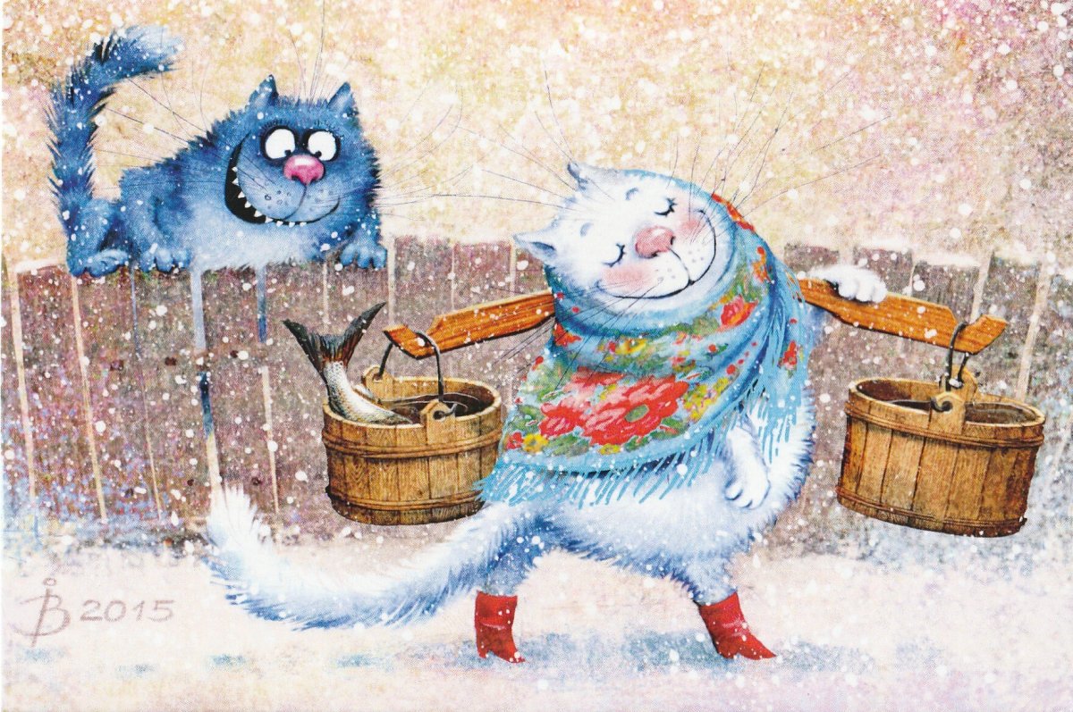 Картинки кошечка Мурочка и кот Баст