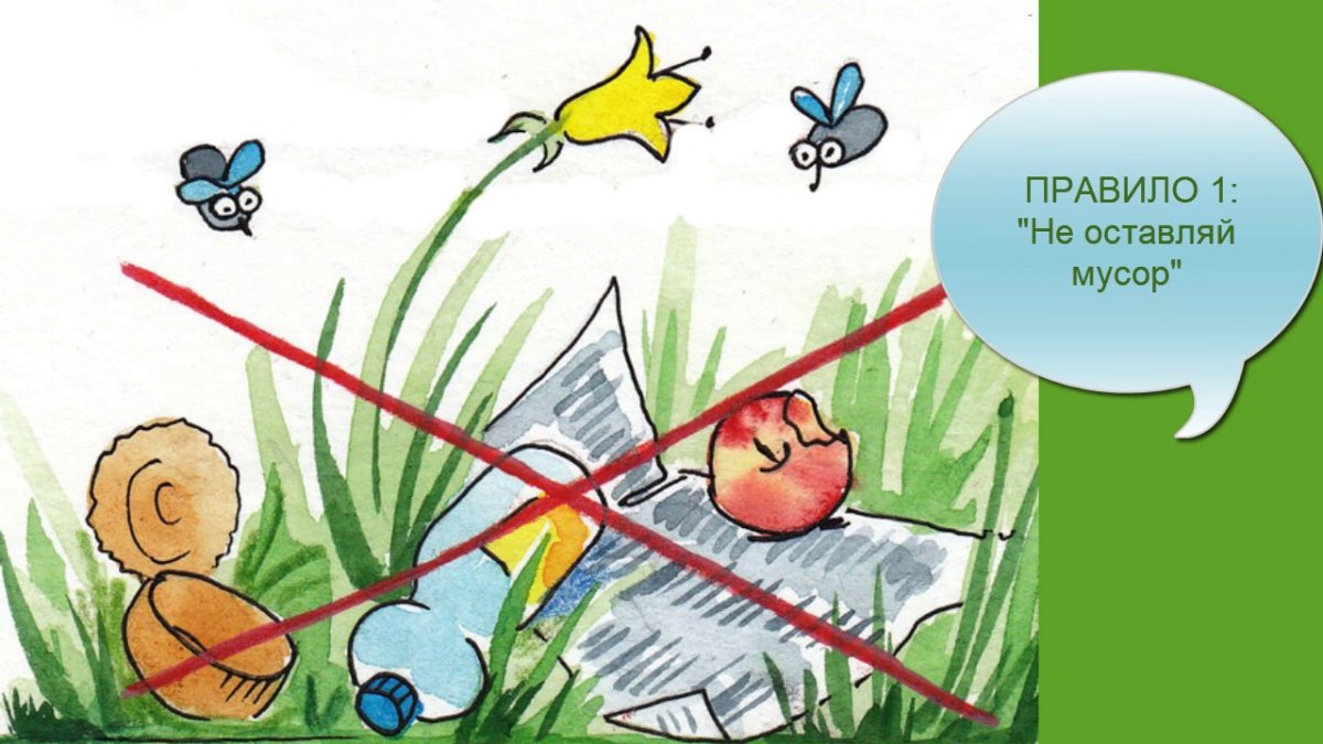 Рисунок не мусорить