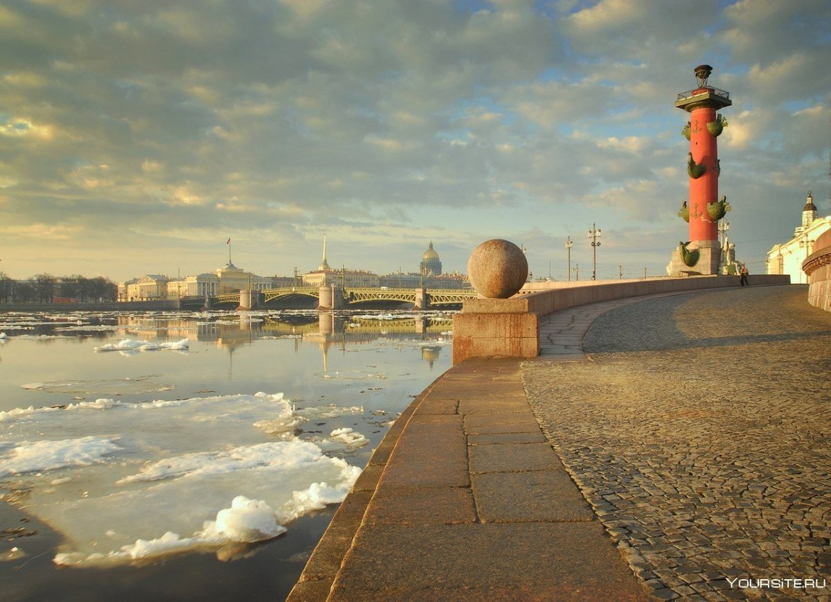 Ледоход на Неве Питер