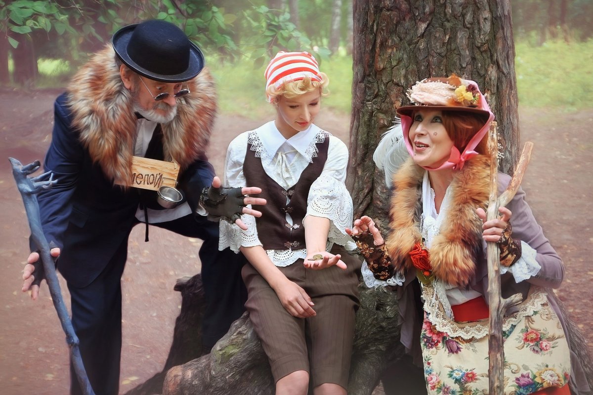 Лиса Алиса и кот Базилио косплей