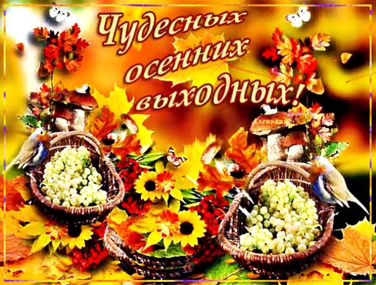 Хороших осенних выходных