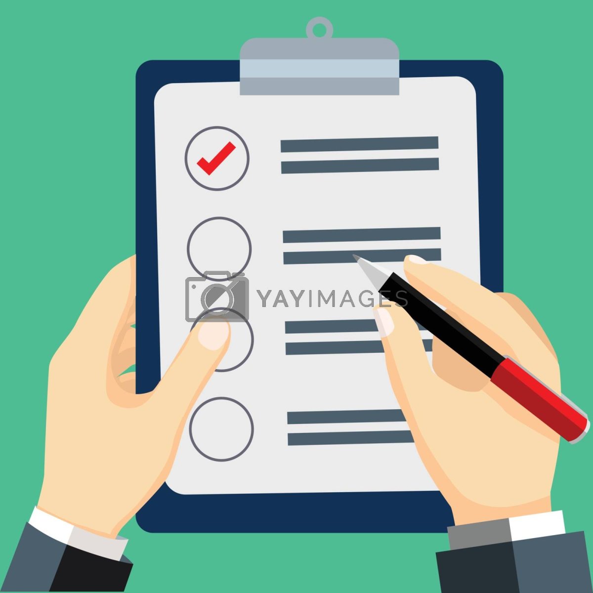 Контроль векторное изображение