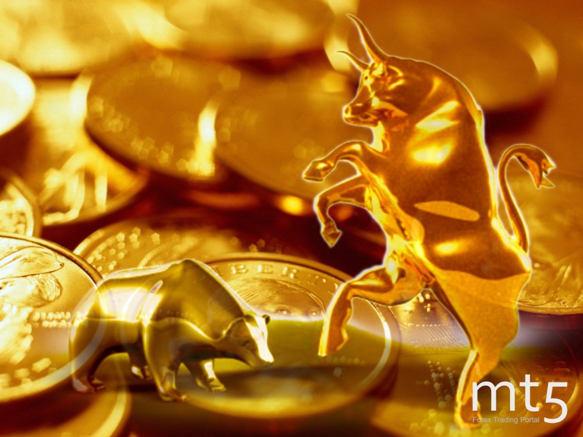 Бык золото и деньги