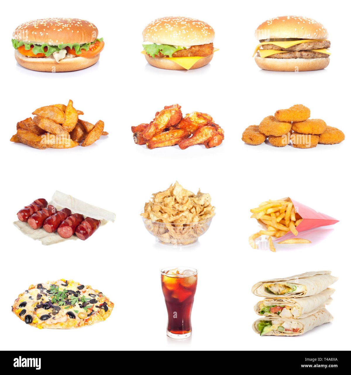 Карточки для детей фастфуд