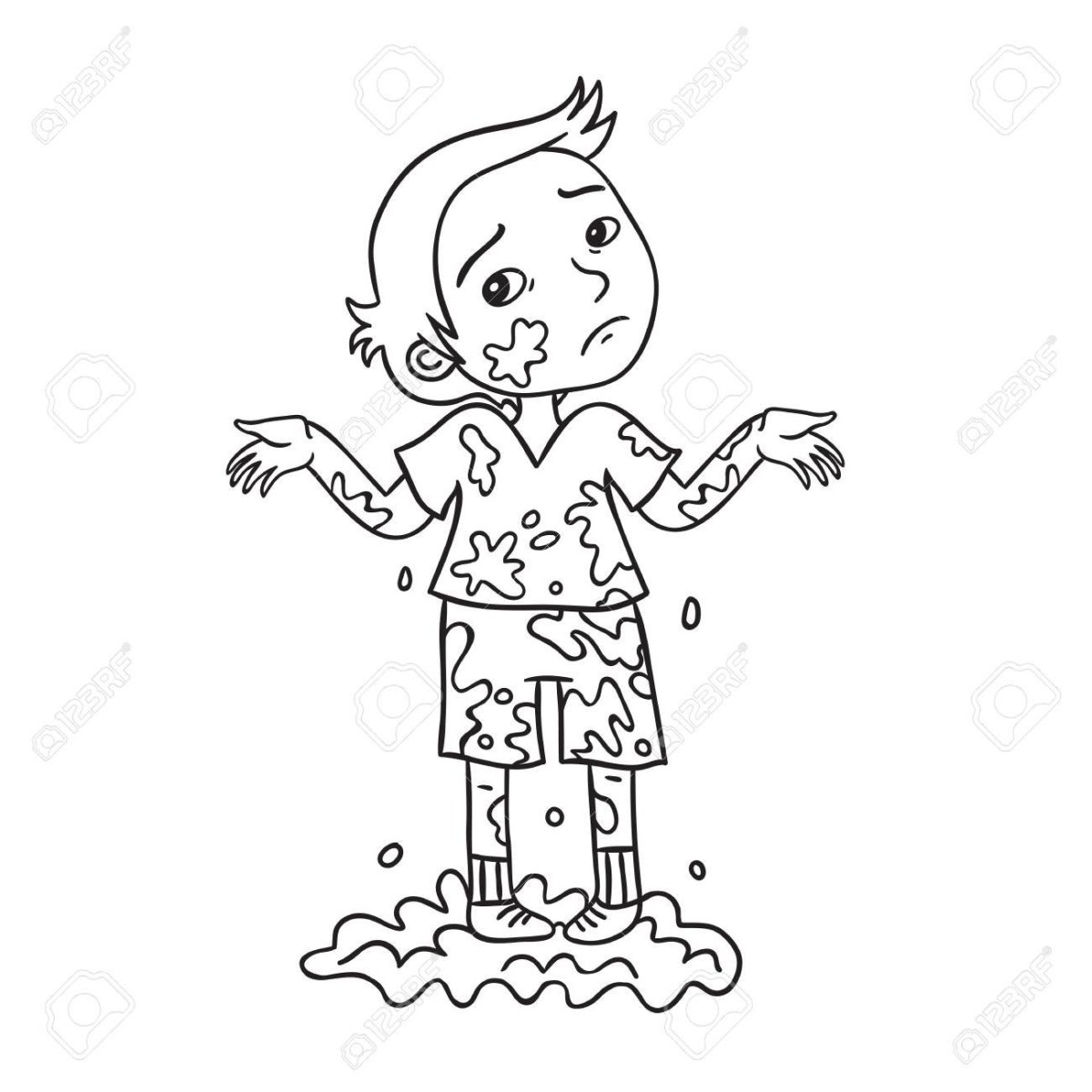 Чистый и грязный мальчик