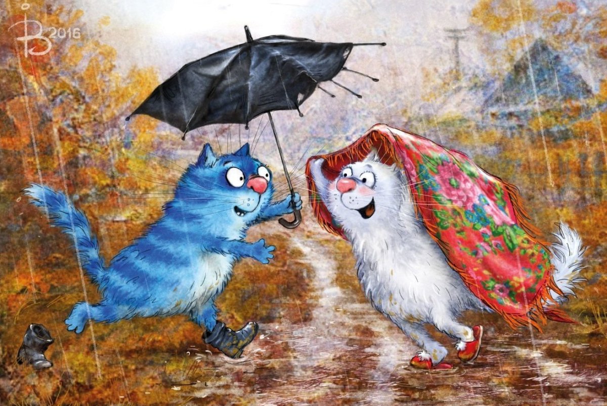 Синие коты Ирины Зенюк новый год