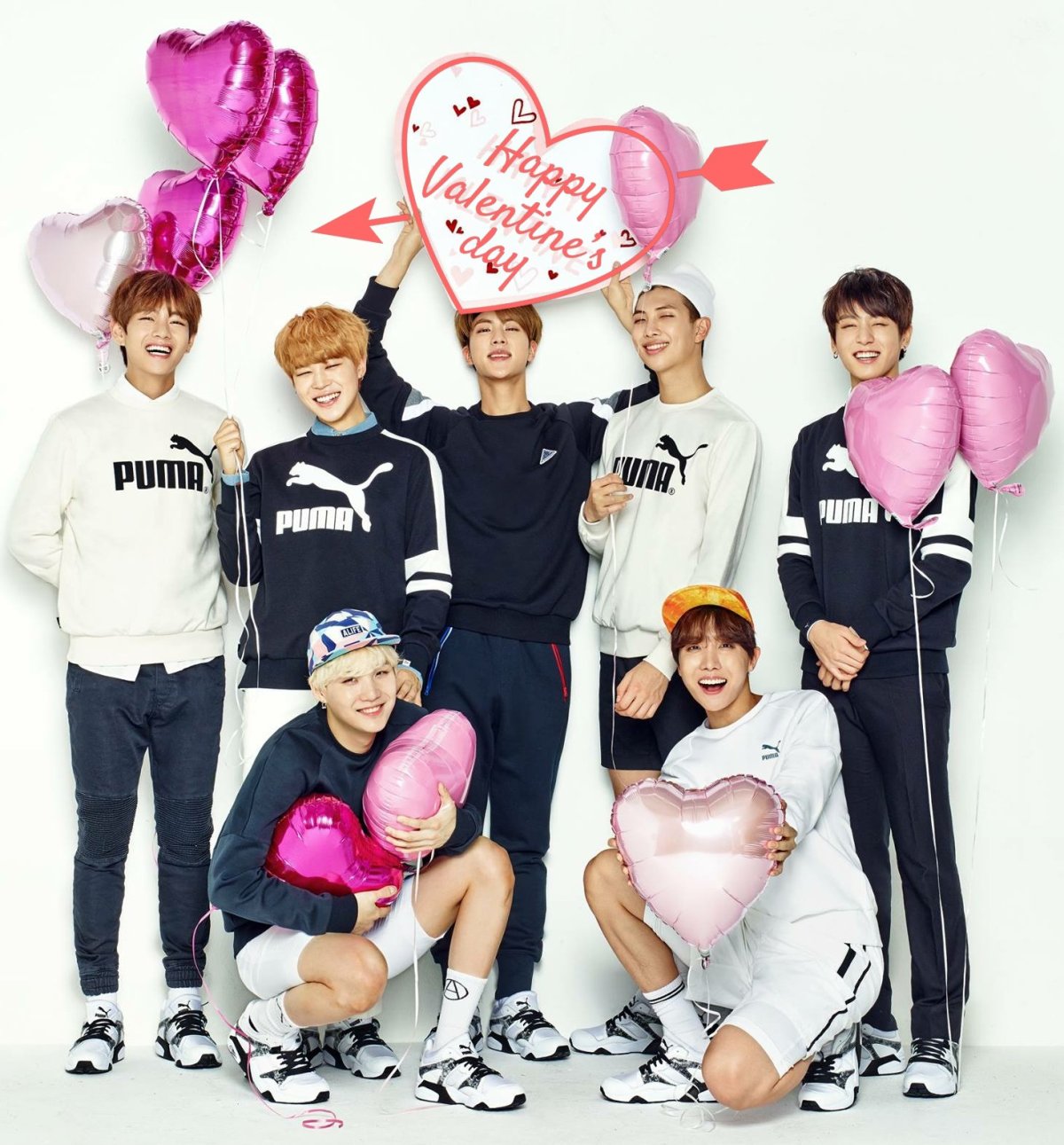 БТС С шарами