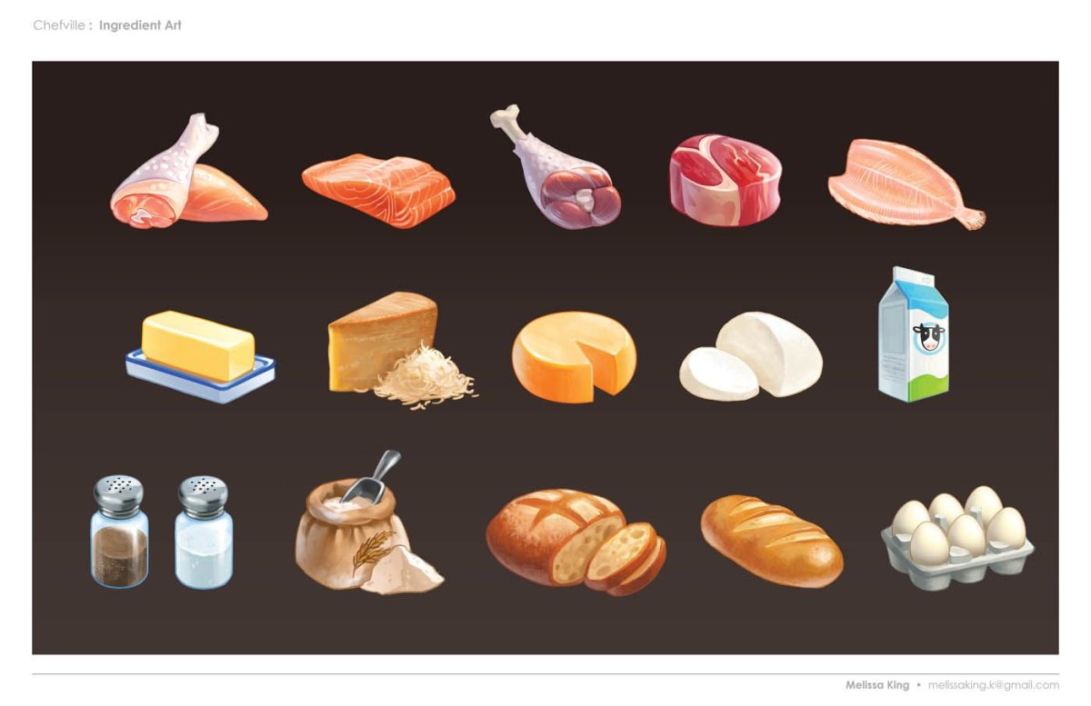 Набор иконок еда