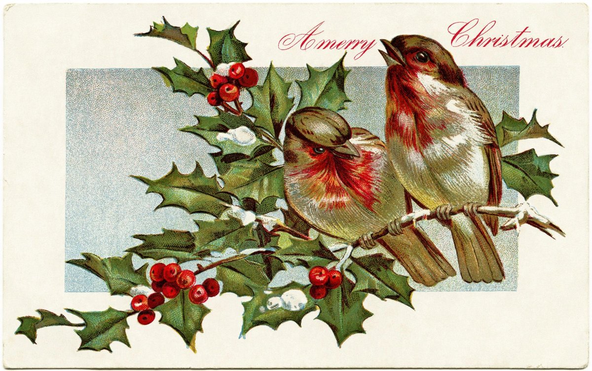 Винтажные открытки с новым годом