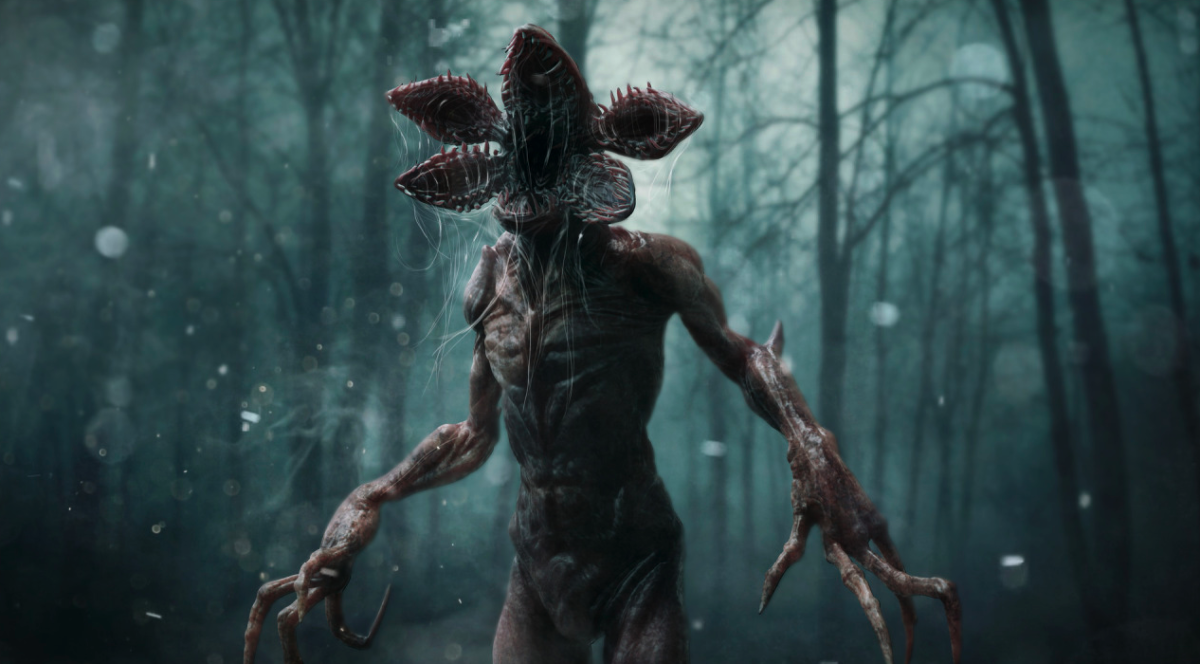 Улыбка на черном фоне