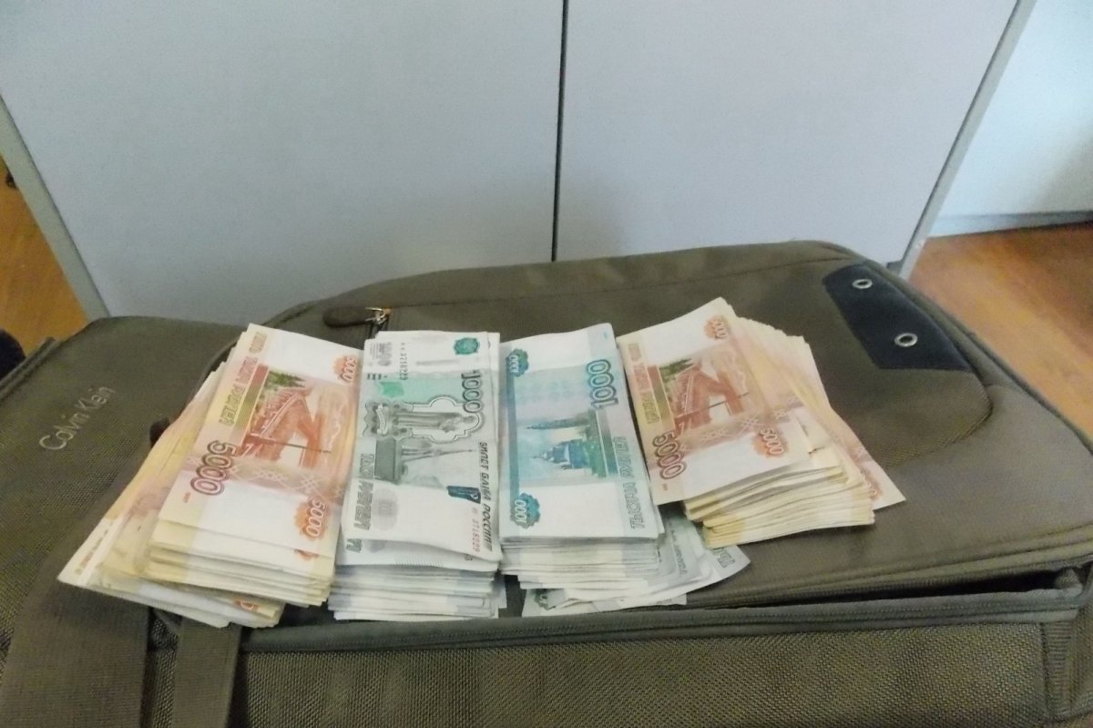 Сумка с рублями