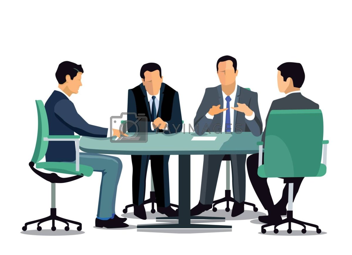 Деловая встреча зеленое