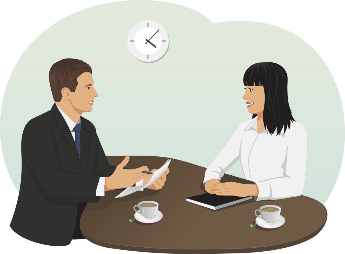 Деловая встреча иллюстрация