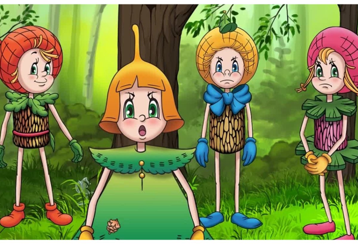 Герои Эколят умница шалун тихоня елочка