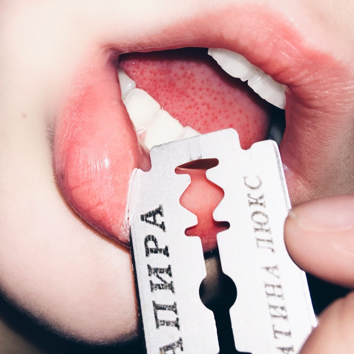 Открытый рот мультяшный