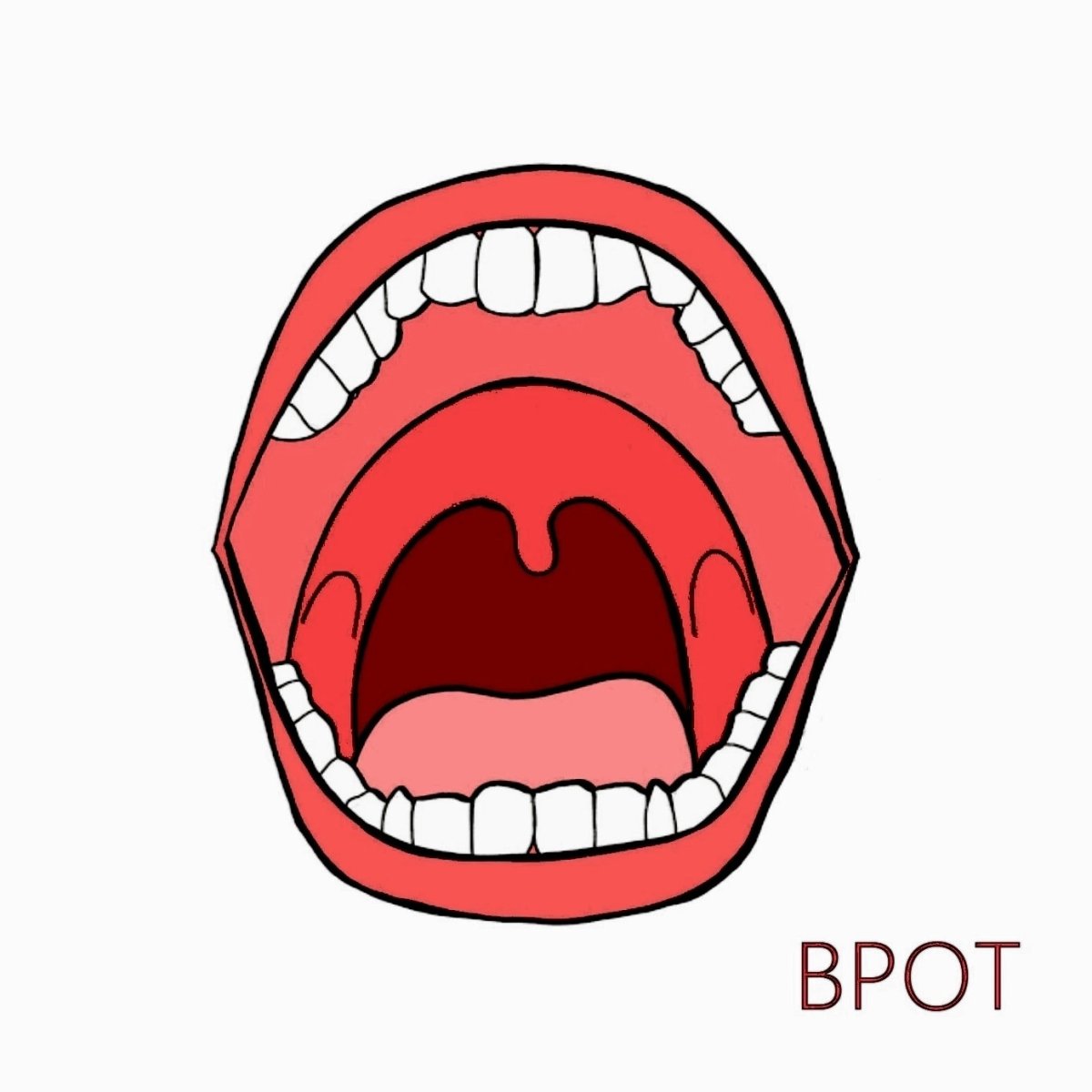 Губы с жвачкой