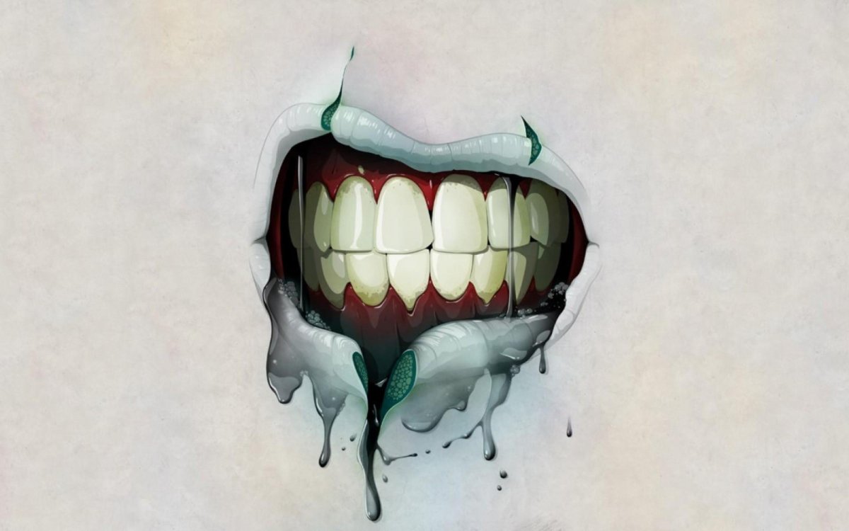 Девушка без передних зубов