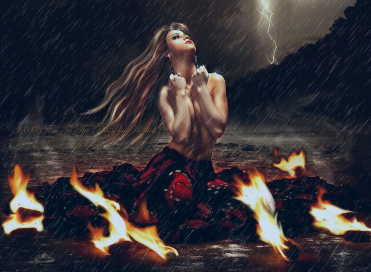 Девушка и огонь