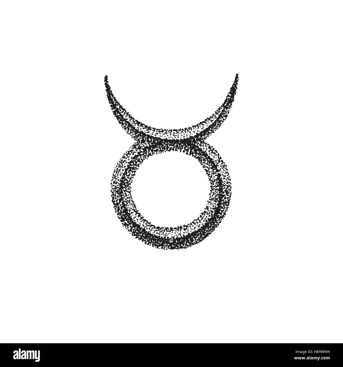 Знак зодиака Телец тату эскиз