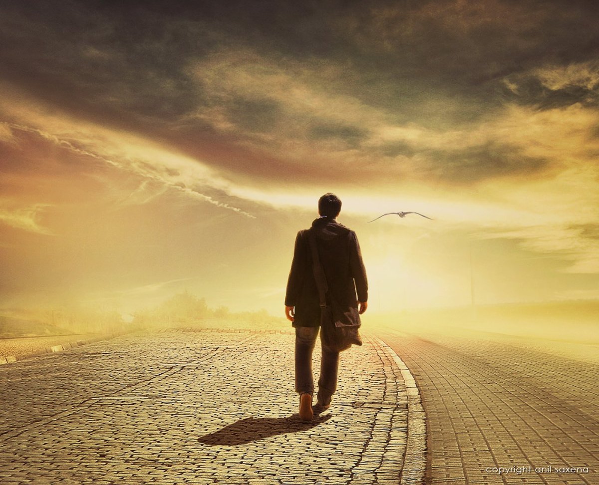 Уходит в закат