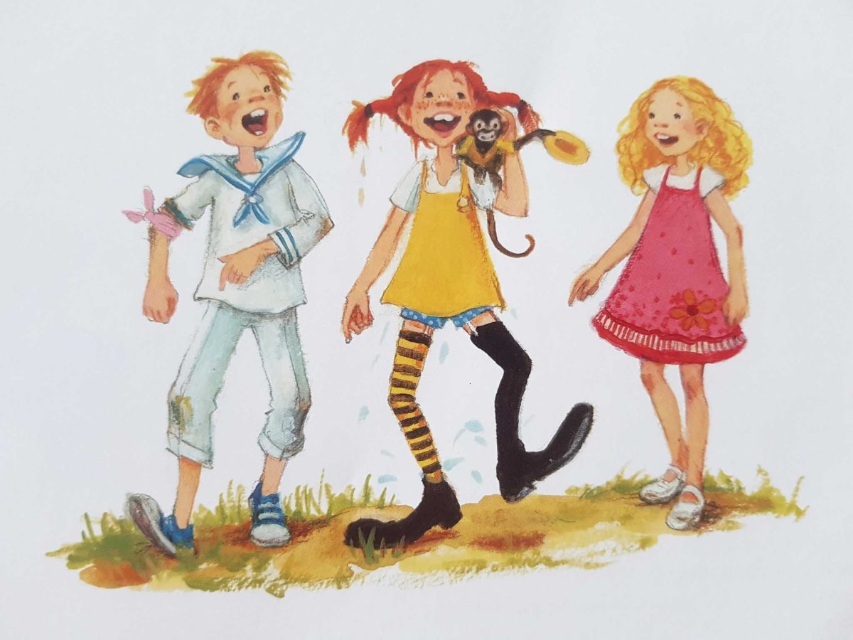 Пеппи длинный чулок