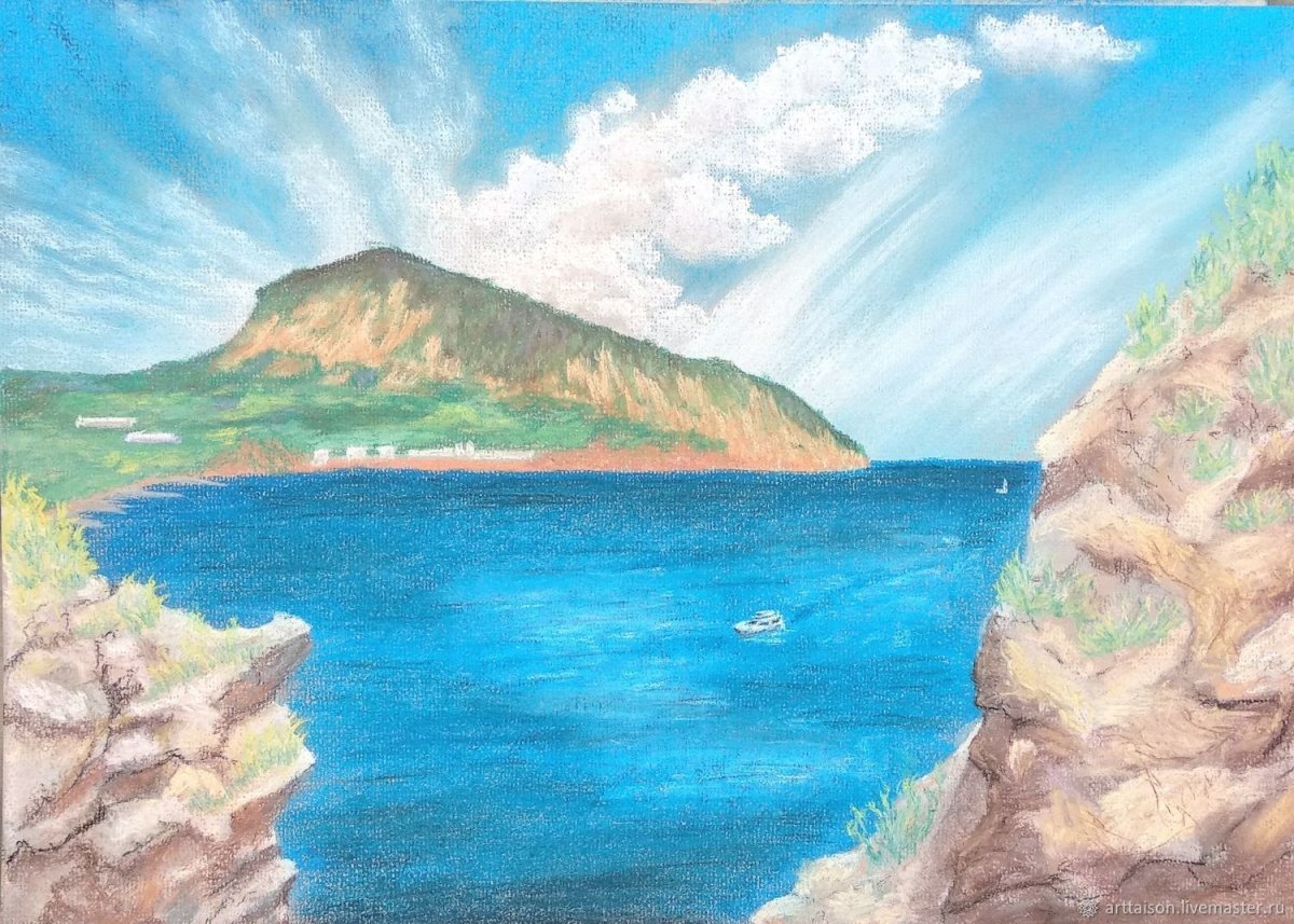 Гора Эверест карандашом