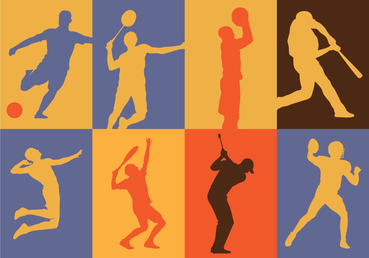 Спортивный стиль коллаж