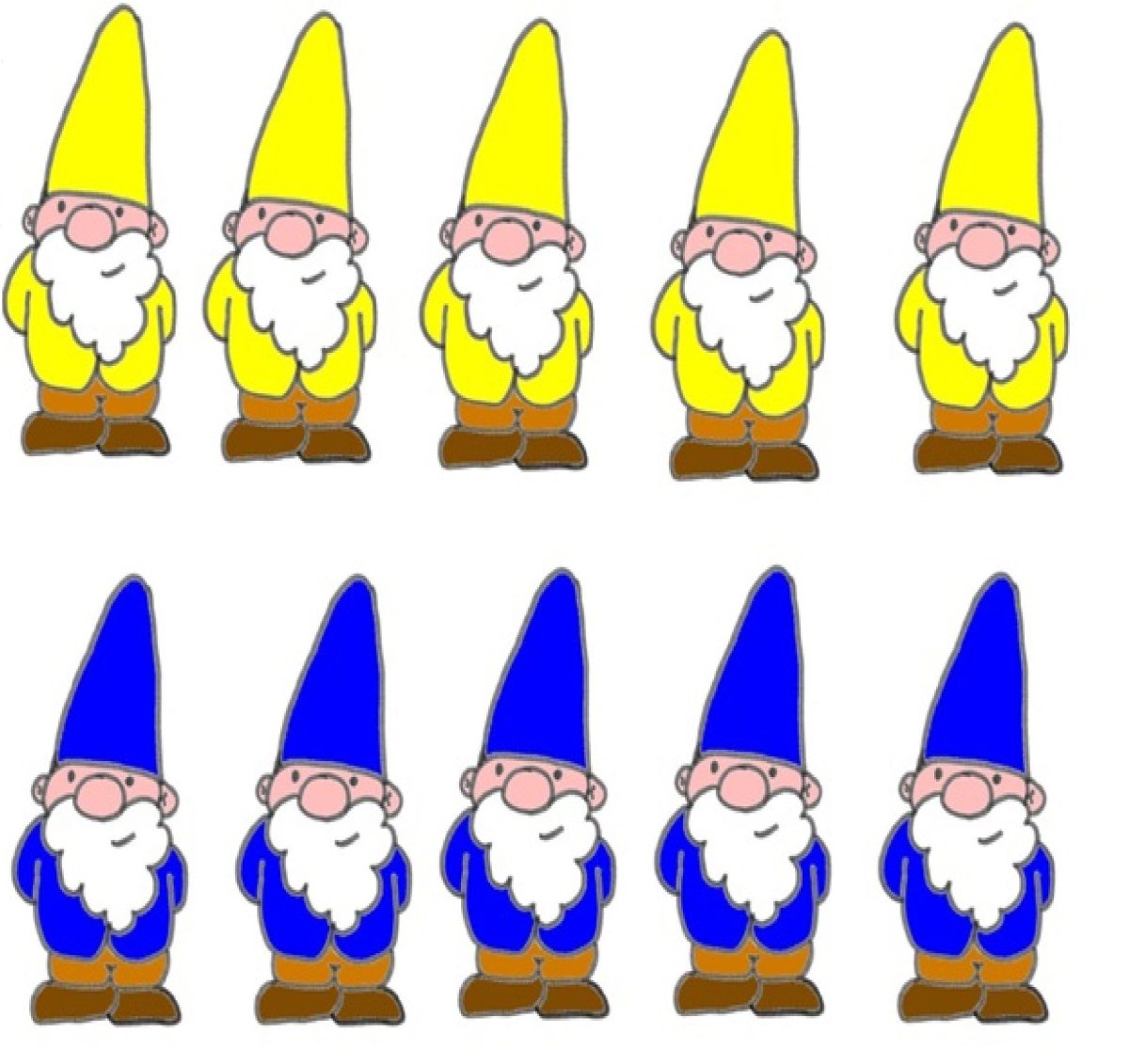 Цветные гномики