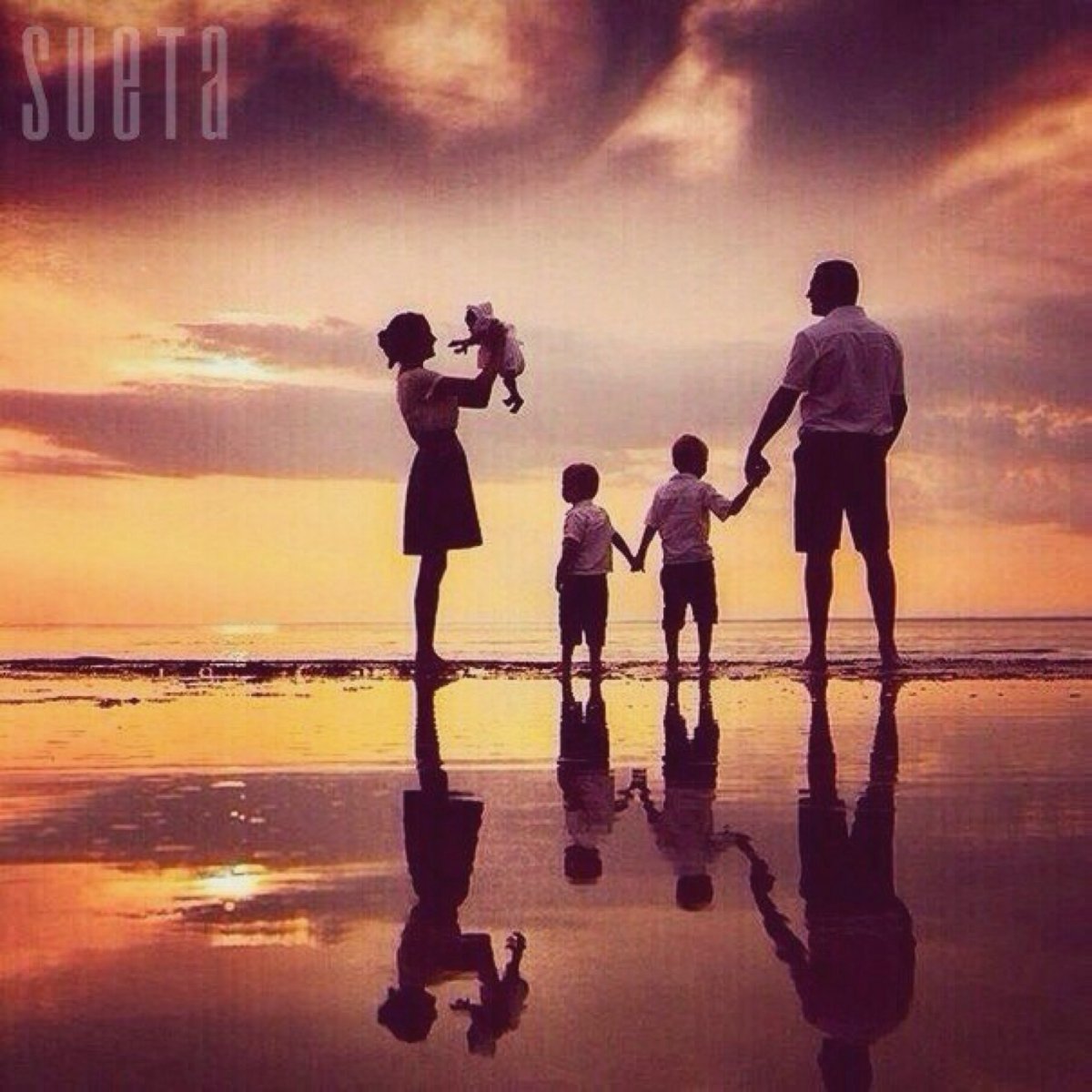 Мультяшная семья 4 человека