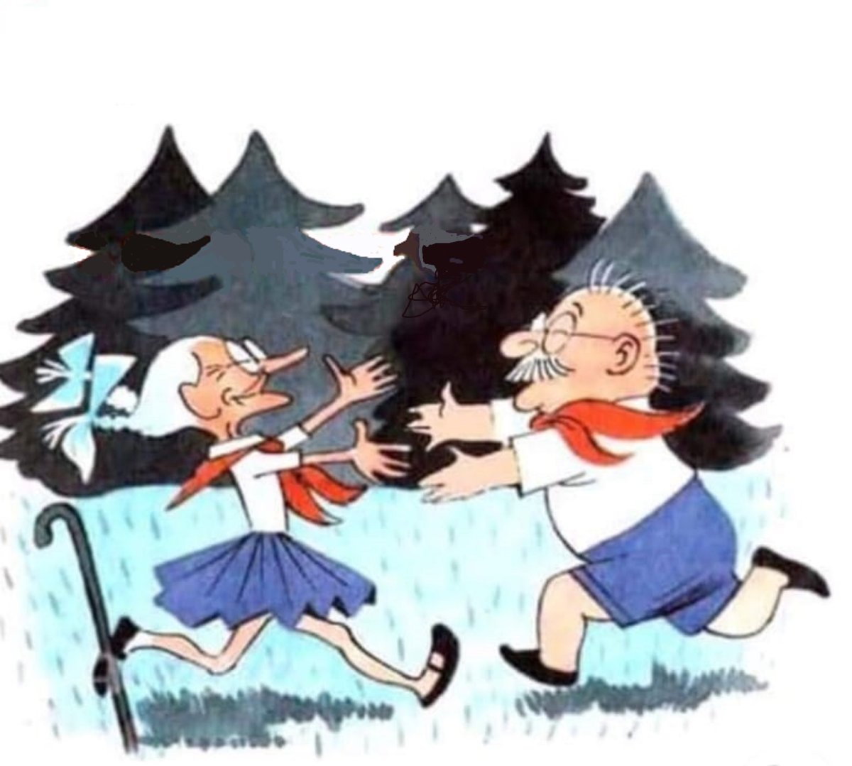 Пионеры смешные рисунки