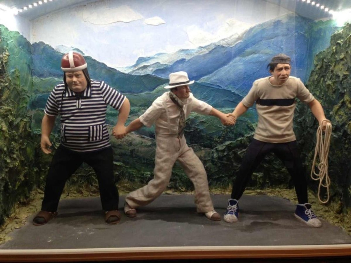 Вицин Моргунов и Никулин на дороге