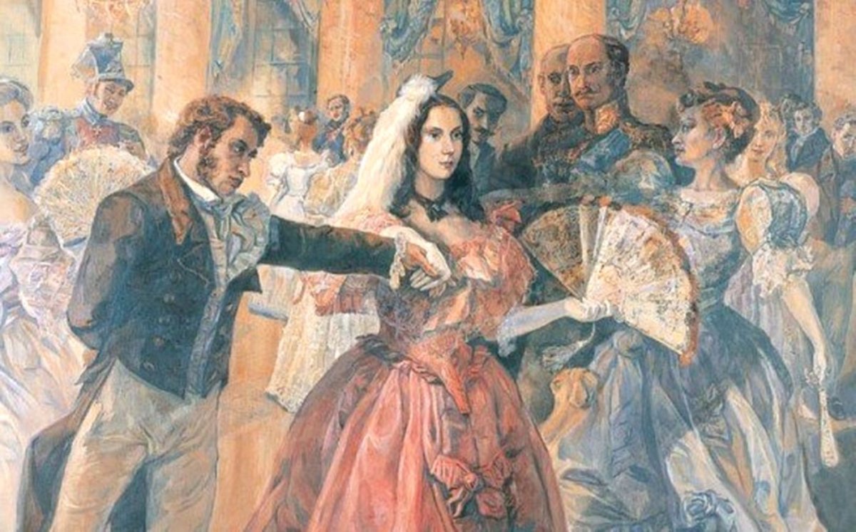 Пушкин Дантес Наталья Гончарова бал