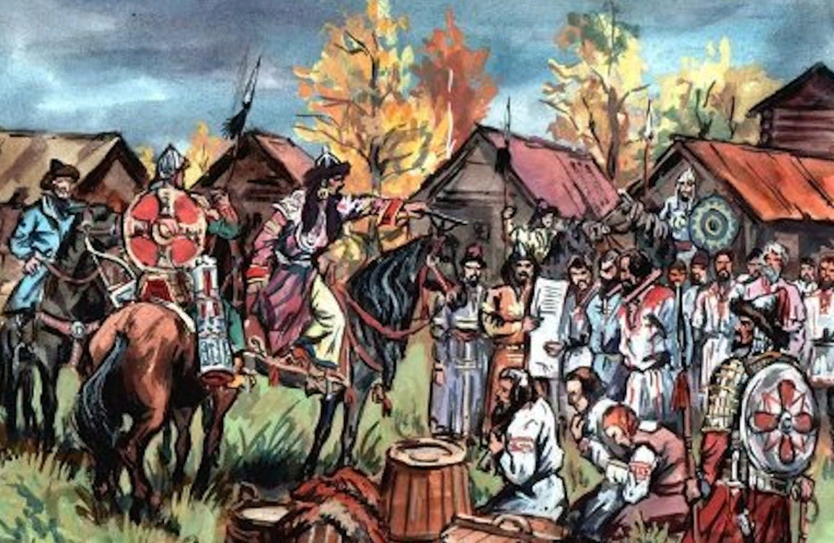 Карта походов татаро монголов на Русь