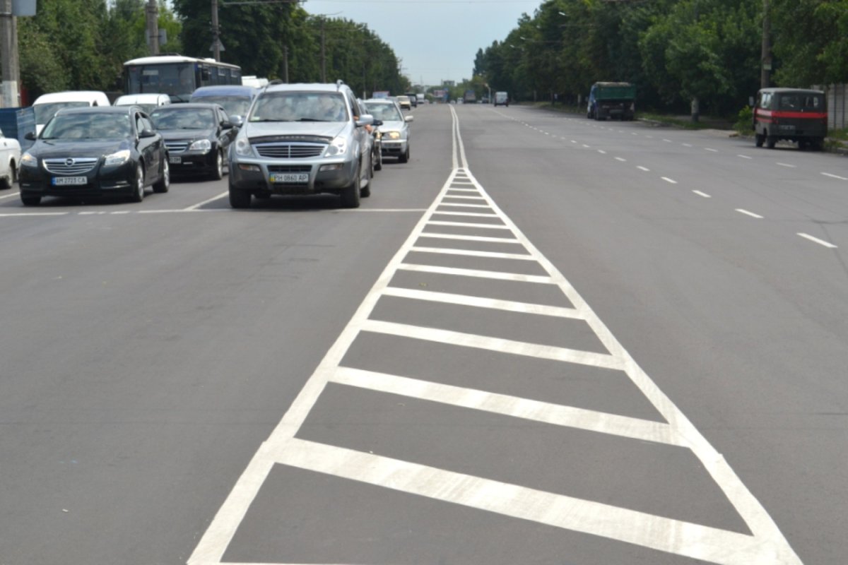 Разметка островок безопасности 1.16