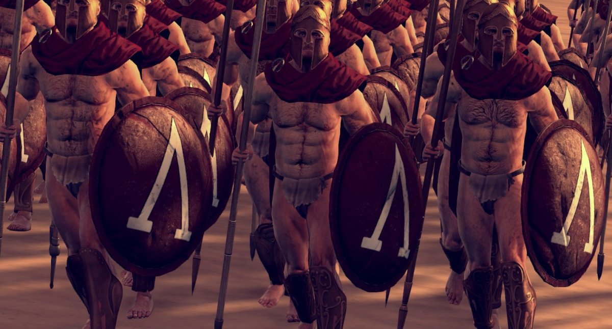 Статуя спартанца