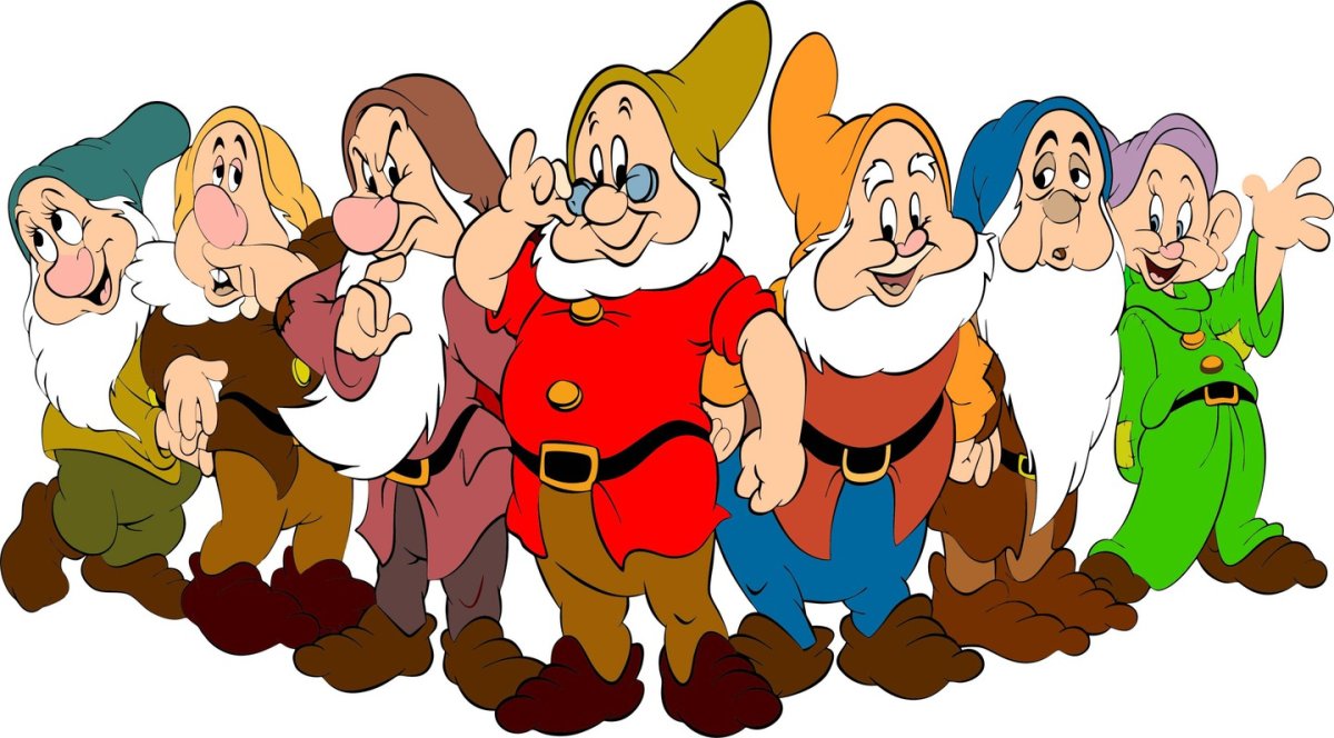 Имена гномов из Белоснежки и семь гномов