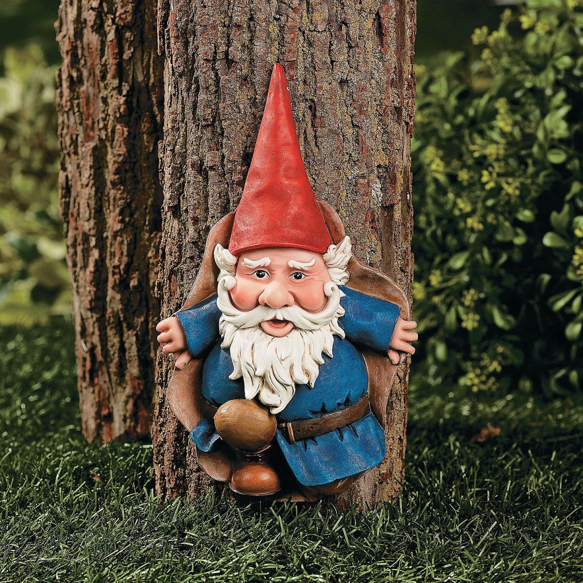 Гномики из дерева в сад