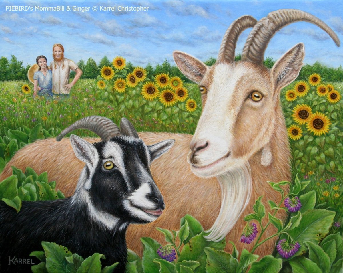 Коза с козлятами для детей