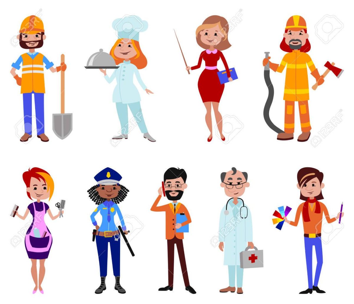 Люди разных профессий иллюстрация