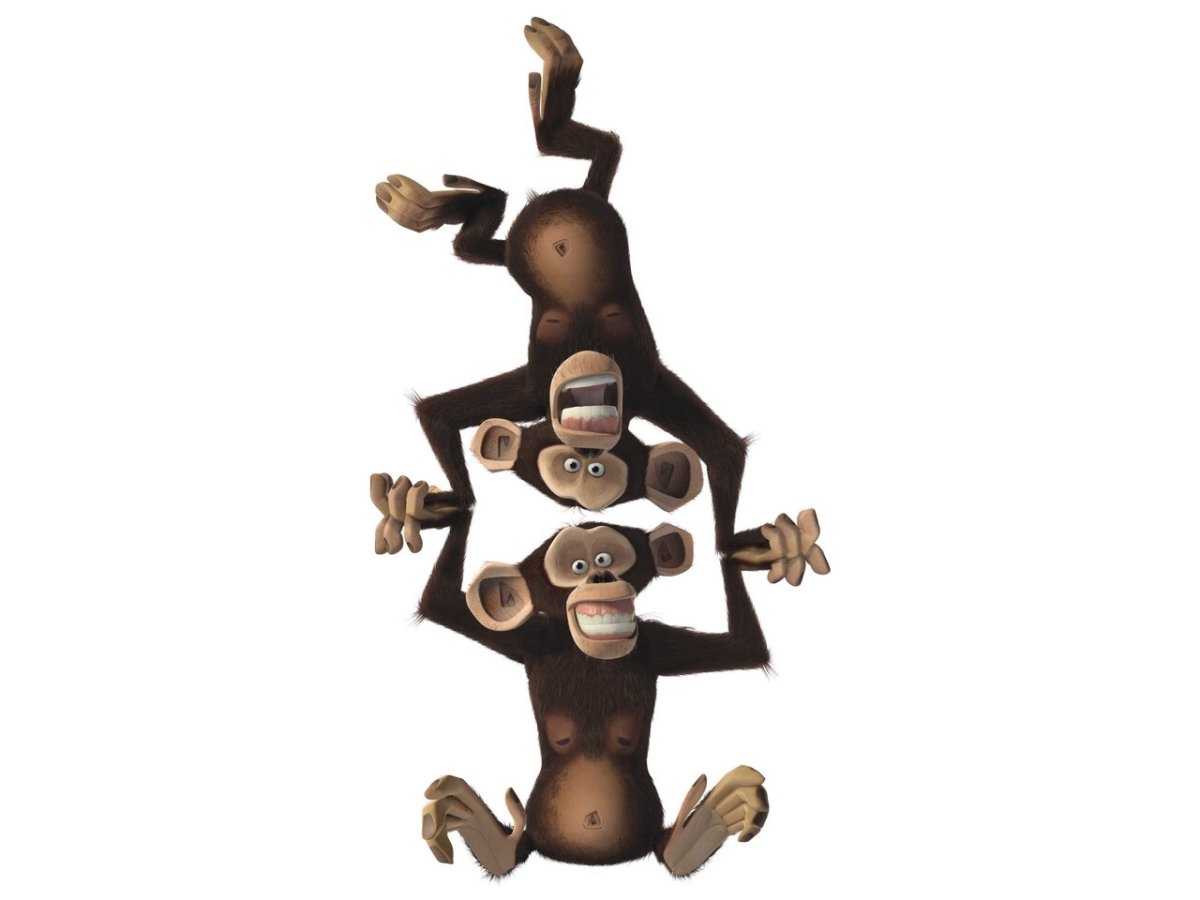 Шимпанзе Мейсон и Фил