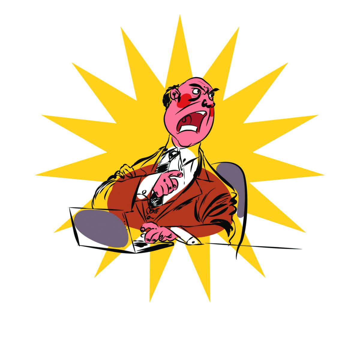 Злой начальник вектор