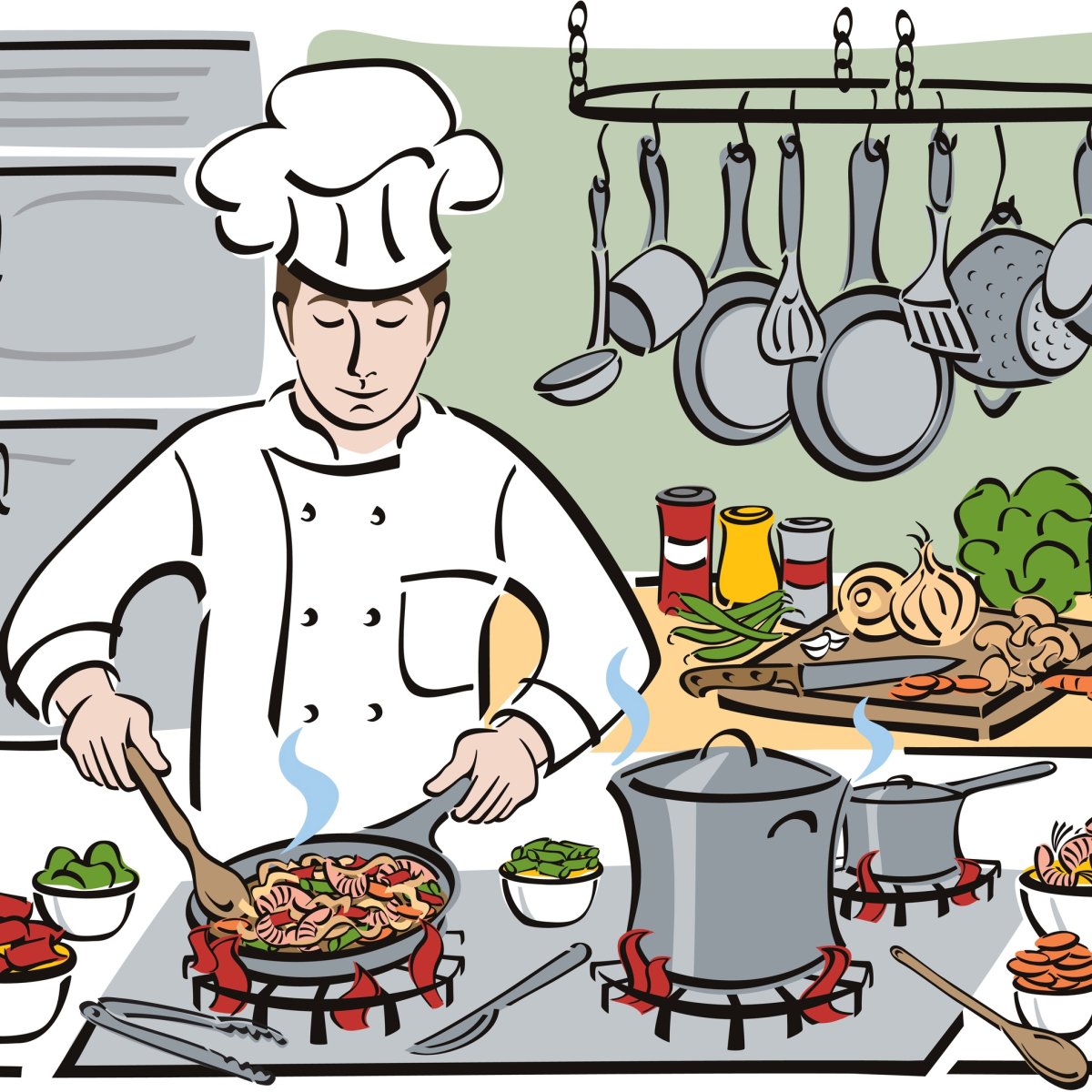 Приготовление пищи рисунок