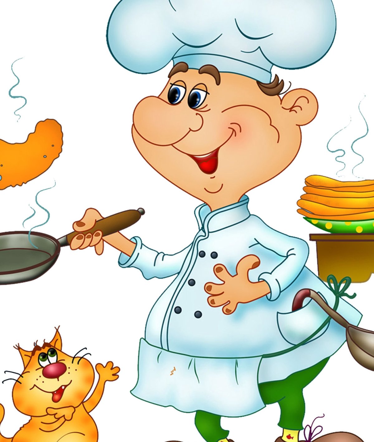 Картинка Поваренок с поварешкой